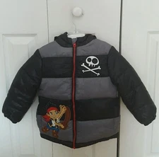 NWT Disney Jake and The Neverland Pirates 18-24 Months Boys Coat - Gray