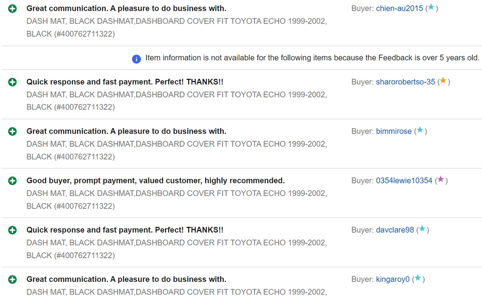 BLACK DASH MAT, DASHMAT, DASHBOARD COVER FIT TOYOTA ECHO 1999-2002, WITH LHD - Image 2 of 4