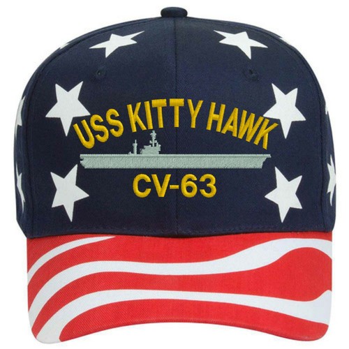 USS Kitty Hawk CV-63 Embroidered 