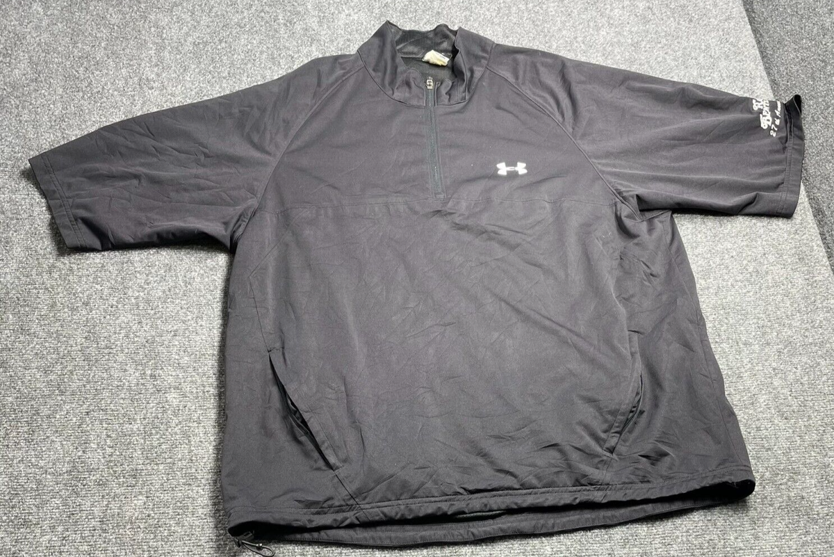 Under Armour Men's Shirt Jacket Short Sleeve Windbreaker Black Size XL - Main Image
