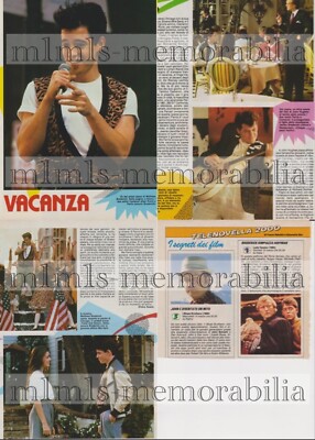 Matthew Broderick Ferris Buellers Day Off RARE Italian Clippings