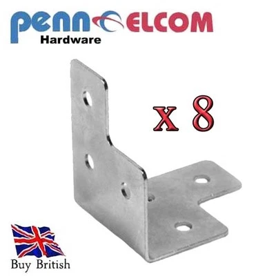 8 x Large Corner Braces for Flight Case and Furniture