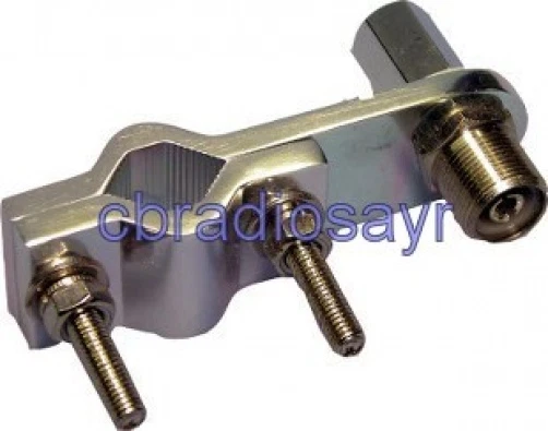 Double Groove 3/8 Fitting Mirror Mount - Suitable for CB Radio Antenna Aerial
