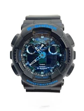 CASIO G-SHOCK Digital Analog Watch Black Rugged Bold Design Near Mint JAPAN