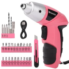 Electric Screwdriver, 3.6V Cordless & Rechargeable Screwdriver Set, 28pc Dril...