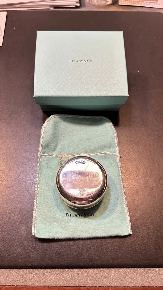 Tiffany & Co. Juguete de regalo de lujo de plata de ley 925 YoYo con caja y bolsa Foto 3 de 4