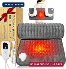 Electric Heating Pad for Back Neck Shoulder Knee 6 Heat Settings Auto Shut Off