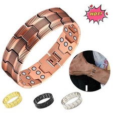 Three-Row Ultra Strength Magnetic Bracelet for Men Copper Bracelet 57 Magnet