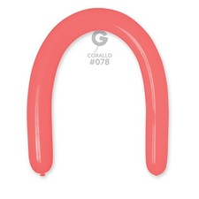 Gemar 078 Standard Coral 350G Modellierballons Koralle 50 Stk D6 Luftballon