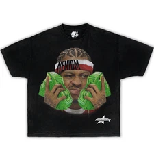 Ai Iverson Money Talk T-Shirt Y2K Streetwear Oversized Vintage Basketball Shirts
