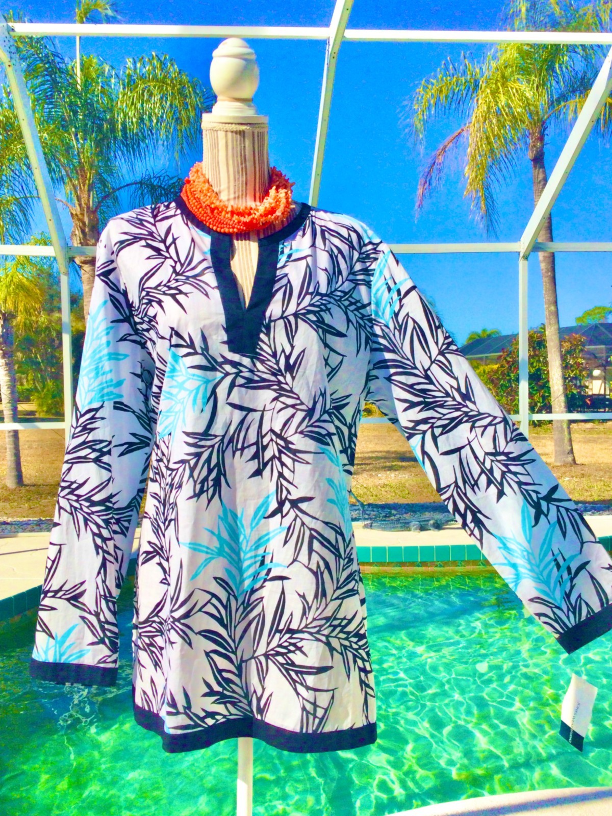 RUBY RD Brown,Cream DRAMATIC Snakeskin Beaded Vne… - image 22