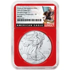 2021 (S) $1 American Silver Eagle NGC MS69 Emergency Production ER Black Label