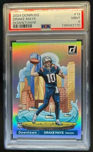 2024 Panini Donruss - Downtown! Drake Maye #13 (RC) Chaser Pack One Card