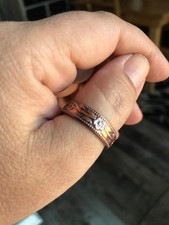 Copper Magnetic Ring for Women, 99.9 Pure Copper Adjustable Finger Jewelry