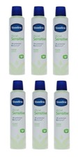 6 x Vaseline Aloe Sensitive ProDerma 48HR Protection Antiperspirant 250ml