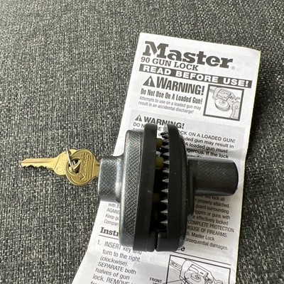 Gun Lock Master Lock Master Lock 90 Keyed Gun Trigger Lock, 1 Pack Gun Lock With 2 Keys | eBay