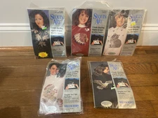 Vintage Distlefink Designs Sequin Art Craft kits Lot Of 5 Car Eagle Candy Bear