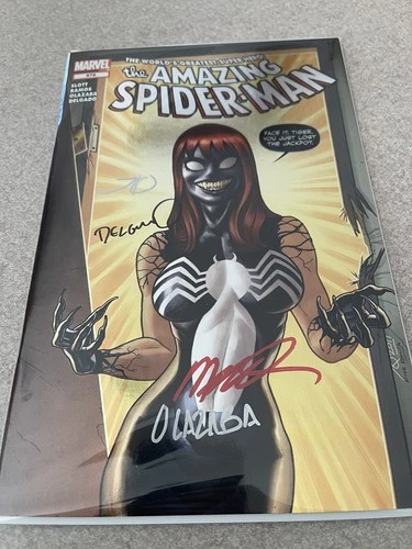 Amazing Spider-Man 678 4X Signed Joe Quinones, Ramos, Delgado, Olazaba, Foil NM