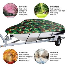 Boat Cover All-weather Protection Full Covers With Adjustable Strip And STYN