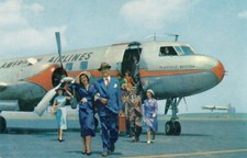 American Airlines Advertising Postcard Convair Flagship Service