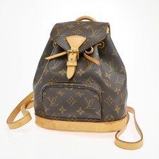 LOUIS VUITTON Mini Montsouris Backpack Bag Monogram Leather Brown M51137 43KE103