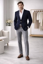 Christian Dior Monsieur Blazer Vintage Tailored ACTWU Made USA Pure Wool 46R