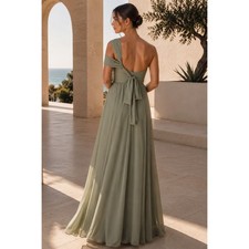 Jenny Yoo Mira Maxi Dress Women 24 Green Convertible Gown Formal