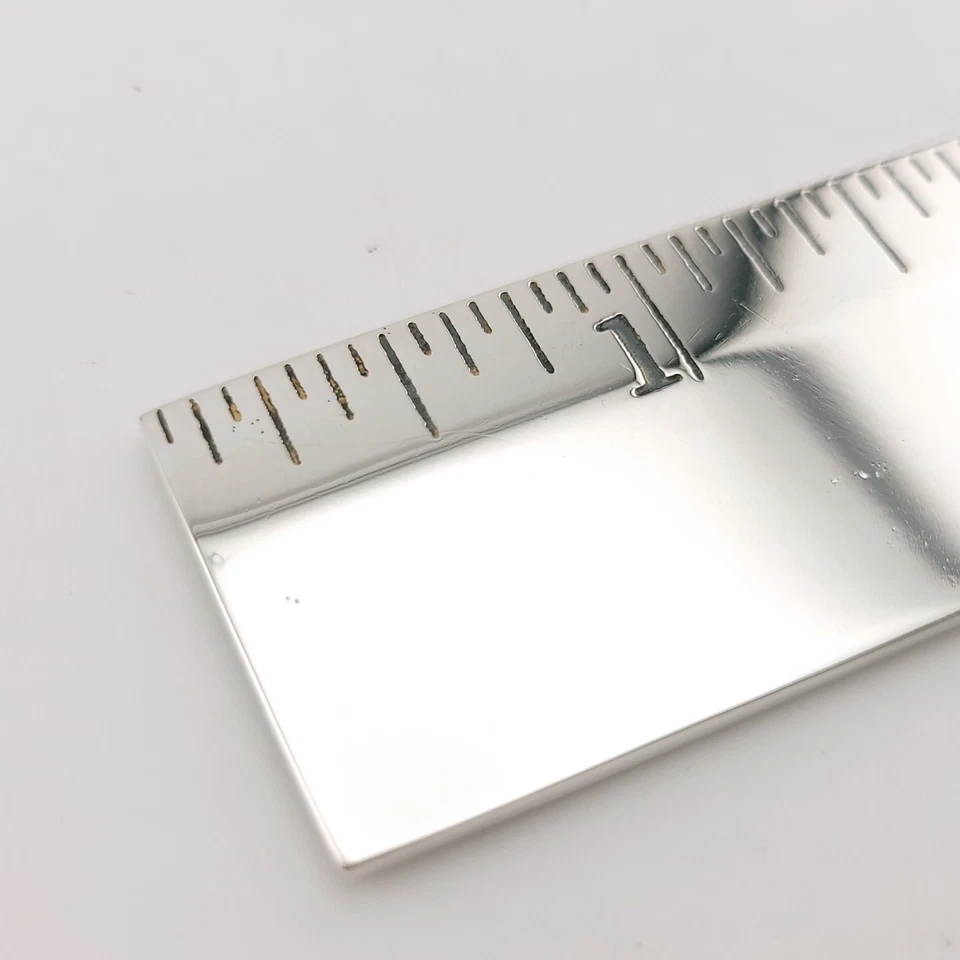 COMO NUEVO Tiffany & Co. Fabricantes Plata Esterlina 6" Pulgadas Regla Mesa Oficina Medida Foto 3 de 4