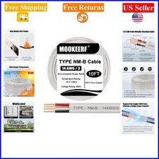 10ft 14/3 NM-B Pure Copper Ground Wire for Residential Indoor Wiring