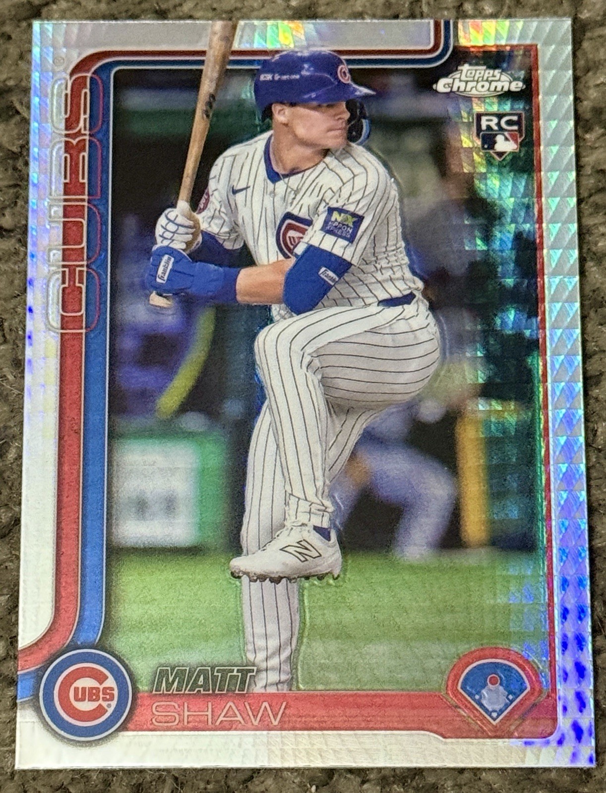 2025 Topps Chrome - Matt Shaw #219 Prism Refractor (RC)
