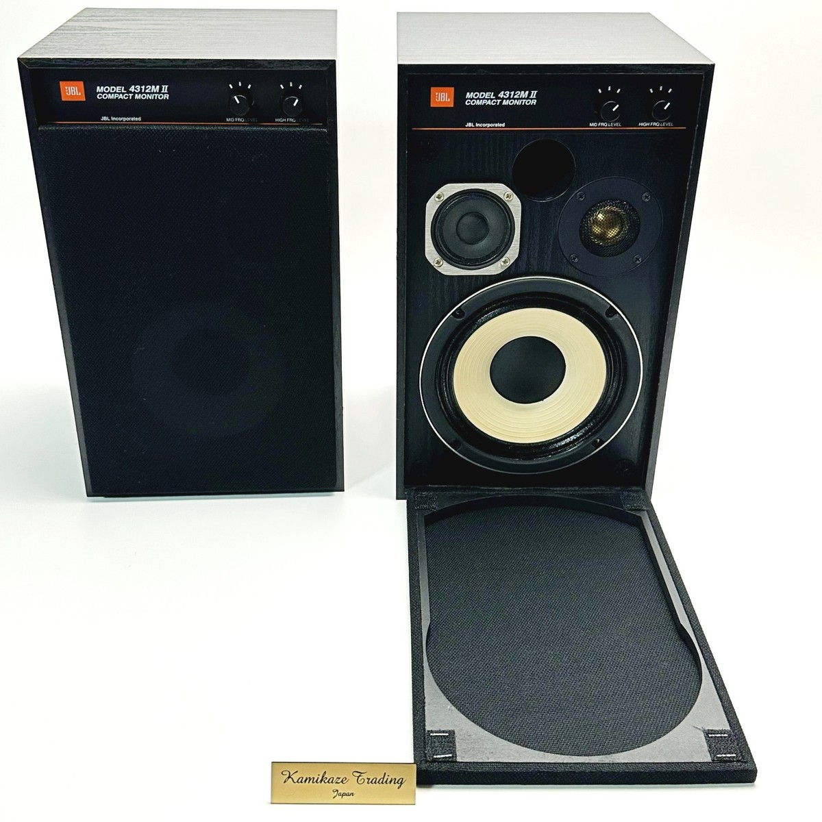 JBL 4312M 2 COMPACT MONITOR Speaker Pair Working Confirmed from
