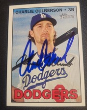 Charlie Culberson Autograph Signed 2016 Topps Heritage Los Angeles Dodgers