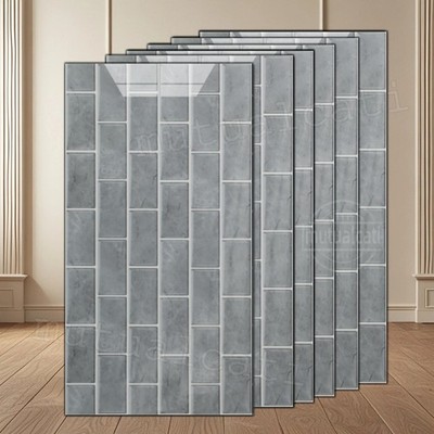 60Stk Marmoreffekt Fliesen Selbstklebend Bodenbelag PVC Für Küchen Badezimmer DE