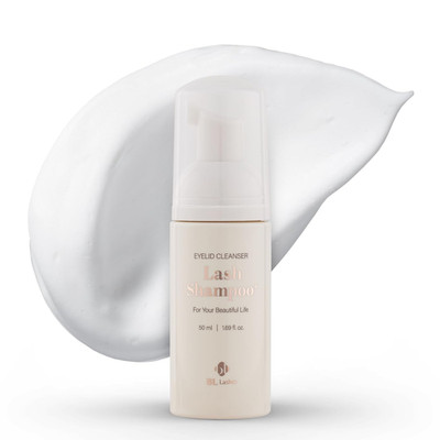 BL Lashes Eyelash Shampoo+ Brush, Eyelid Foaming Cleanser for Natural and Extens