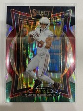 2024 Panini Select #28 Marvin Harrison Jr. Black & Green Prizm Shock