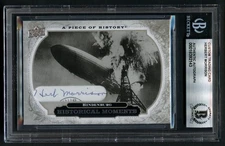 Herbert Morrison signed Journalist Hindenburg "Oh, the Humanity" Custom Cut BAS