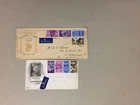 Two 1948 OLYMPIC GAMES GB fdc with same set diff pictures