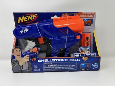 NEW Sealed Box Hasbro Nerf N-Strike Elite Shellstrike DS-6 Dart Toy Blaster Gun