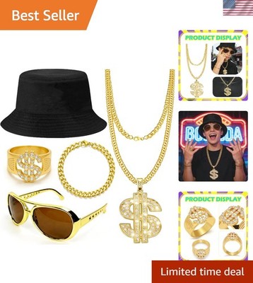 Hip Hop Costume Kit 80s 90s Rapper Accessories