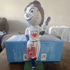 Mr. Met Bobblehead Resin MLB Mets with Charity Bag, Lunchbox & Cellphone