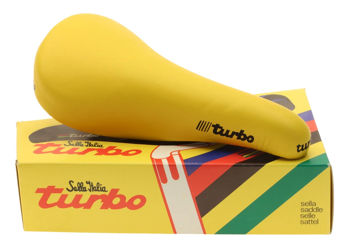 Selle Vintage Selle Italia Turbo Matic Jaune – Années 1990