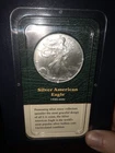 1999 Silver American Eagle Dollar Uncirculated 1 oz .999 Littleton Coin Package