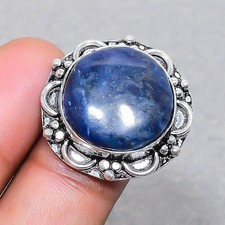 Sodalite 925 Sterling Silver Gemstone Handmade Ethnic Jewelry Ring 6.75" RP 4610