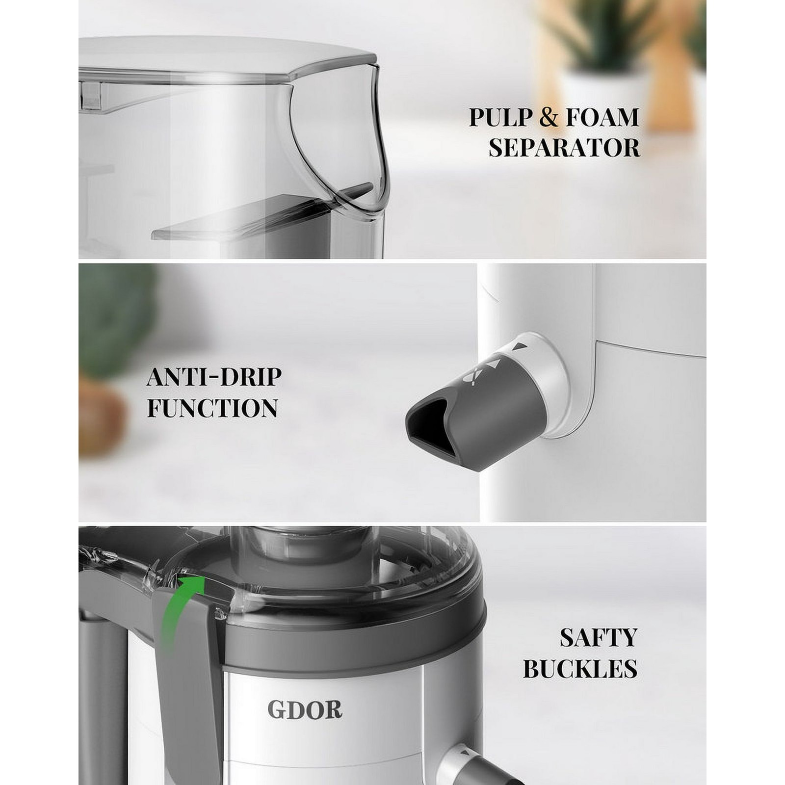 Electric Juicer Fruit Vegetable Blender Juice Extractor Citrus Machine 2 Speeds