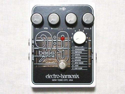 Electro-Harmonix EHX Model No. BASS9 Bass Machine Guitar Effects Pedal