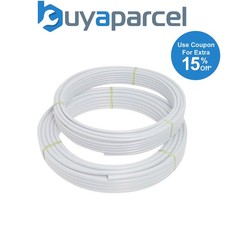 Image of Polypipe PolyFit FIT2515B 15mm X 25m Coil Barrier Pipe - White