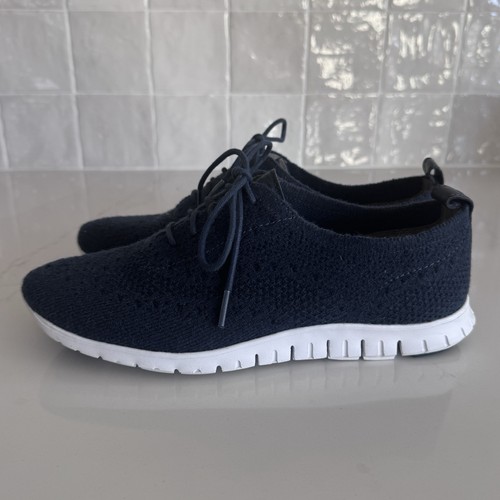 Cole Haan Zerogrand Stitchlite Wingtip Oxford Sneakers Women's 8 Navy Blue - Picture 6 of 8