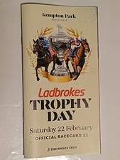 Kempton Jump Race Card 22/2/25 2025 Ladbrokes Trophy Day
