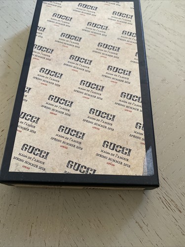 New $640 Gucci iPhone 7 Plus/8 Plus Case Gucci Monogram Black Italy - Photo 6 sur 6