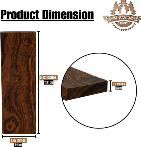 ¿Escalas de cuchillo con patrón de bola de burl de madera de hierro a juego? Material para fabricantes de cuchillos - Imagen 7 de 14